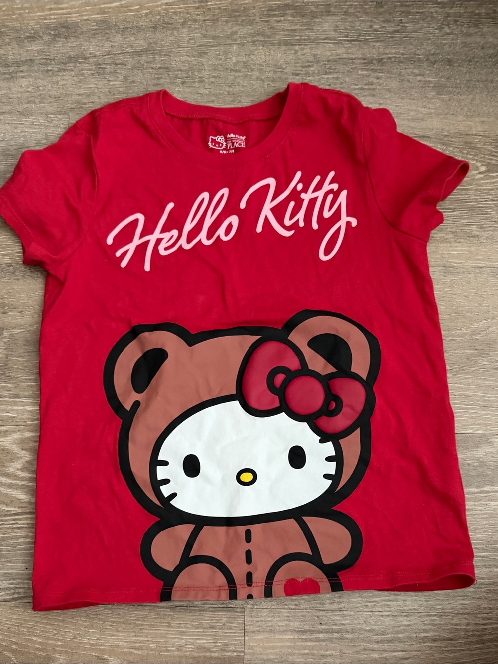 The Children's Place Red Hello Kitty Bear Graphic Tee